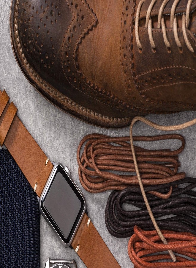 Benchmark Basics Round Waxed Cotton Shoelaces | 27”, 30”, 33” & 36” | 2mm (5/64”) Width | Available in 18 Colors (39 Inches, Black) - Image 5